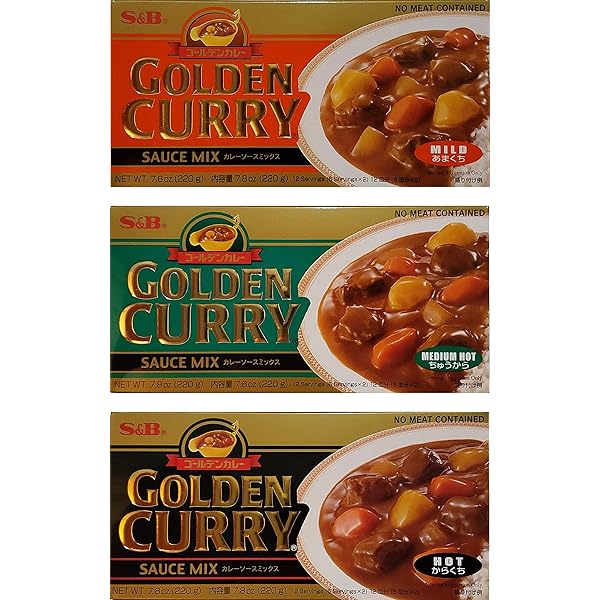 Amazon.com : S&B, Golden Curry Japanese curry Mix, Medium